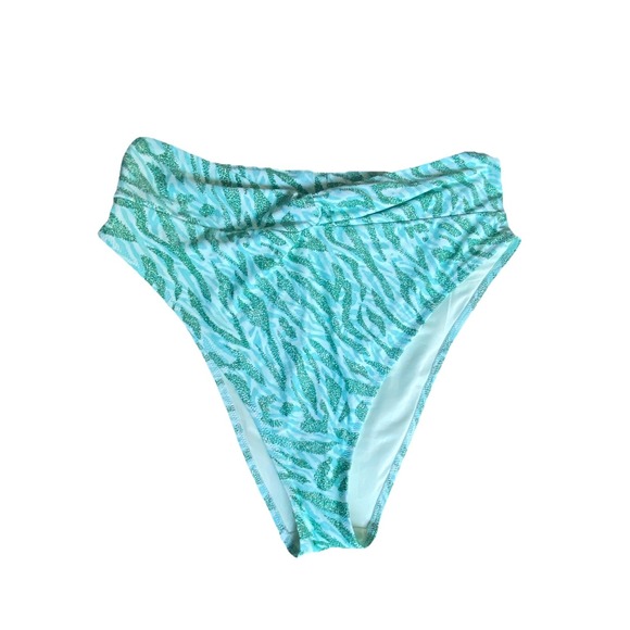 NWT Lof 2 Aerie Bikini Bottoms In Aqua Green Size XL Retails $72 - Picture 3 of 11